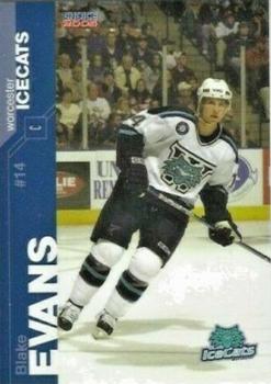 2004-05 Choice Worcester IceCats (AHL) #9 Blake Evans Front