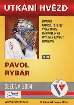 2004-05 Czech OFS - Czech/Slovak All-Star Game #39 Pavol Rybar Back