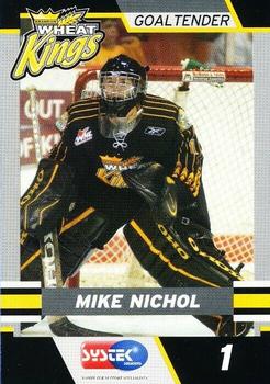 2004-05 Systek Brandon Wheat Kings (WHL) #NNO Mike Nichol Front