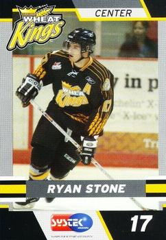 2004-05 Systek Brandon Wheat Kings (WHL) #NNO Ryan Stone Front