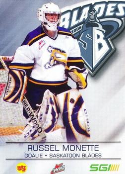 2004-05 Saskatoon Blades (WHL) #NNO Russel Monette Front
