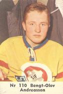 1964 Coralli Hockeystjarnor (Swedish) #110 Bengt-Olov Andreasson Front