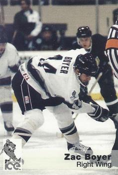 1993-94 Indianapolis Ice (IHL) #2 Zac Boyer Front