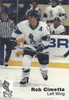 1993-94 Indianapolis Ice (IHL) #4 Robert Cimetta Front