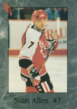 1995-96 Central Hockey League #NNO Scott Allen Front
