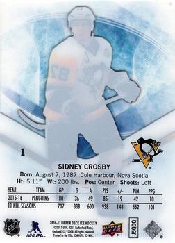 2016-17 Upper Deck Ice #1 Sidney Crosby Back