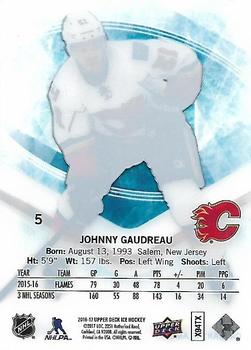 2016-17 Upper Deck Ice #5 Johnny Gaudreau Back