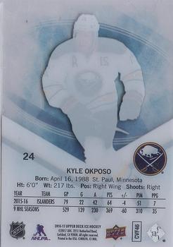 2016-17 Upper Deck Ice #24 Kyle Okposo Back