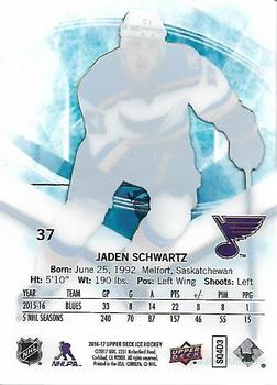 2016-17 Upper Deck Ice #37 Jaden Schwartz Back