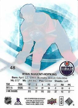 2016-17 Upper Deck Ice #48 Ryan Nugent-Hopkins Back