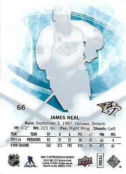 2016-17 Upper Deck Ice #66 James Neal Back
