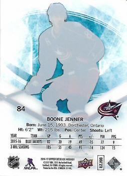 2016-17 Upper Deck Ice #84 Boone Jenner Back