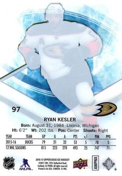 2016-17 Upper Deck Ice #97 Ryan Kesler Back