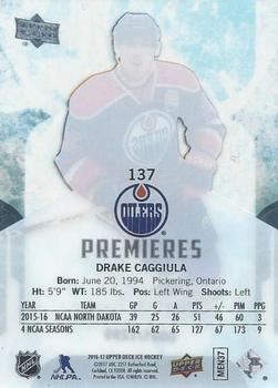 2016-17 Upper Deck Ice #137 Drake Caggiula Back