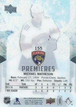 2016-17 Upper Deck Ice #155 Michael Matheson Back