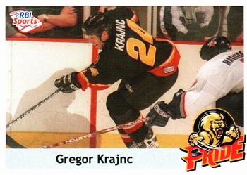 2002-03 RBI Sports ECHL #140 Gregor Krajnc Front