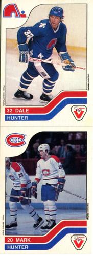 1983-84 Vachon - Uncut Panels #46 / 66 Mark Hunter / Dale Hunter Front