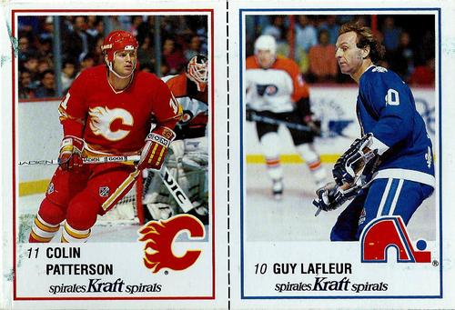 1989-90 Kraft - Panels #7 / 31 Colin Patterson / Guy Lafleur Front