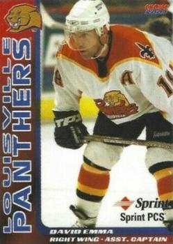 2000-01 Choice Louisville Panthers (AHL) #NNO David Emma Front