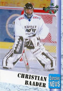 1999-00 Eishockey News 2.Bundesliga Germany #054 Christian Baader Front