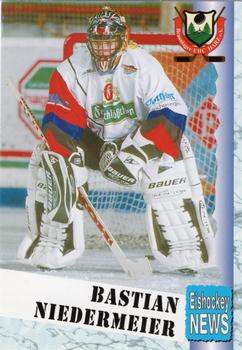 1999-00 Eishockey News 2.Bundesliga Germany #081 Bastian Niedermeier Front