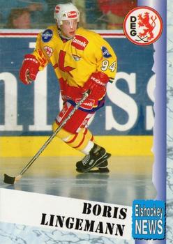 1999-00 Eishockey News 2.Bundesliga Germany #104 Boris Lingemann Front