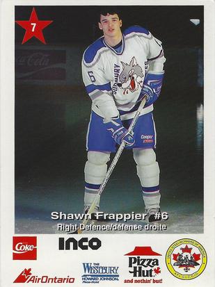 1992-93 Sudbury Wolves (OHL) Police #7 Shawn Frappier Front