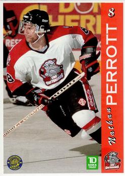 1996-97 TD Bank Sault Ste. Marie Greyhounds (OHL) #NNO Nathan Perrott Front