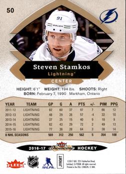 2016-17 Fleer Showcase #50 Steven Stamkos Back