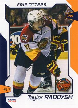 2015-16 Choice Erie Otters (OHL) #21 Taylor Raddysh Front