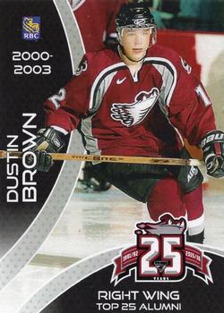 2015-16 Guelph Storm (OHL) Top 25 Alumni #A-09 Dustin Brown Front