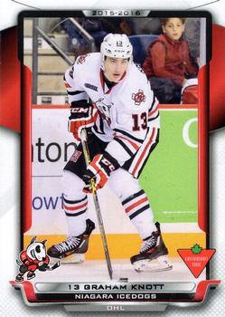 2015-16 Extreme Niagara IceDogs (OHL) #10 Graham Knott Front