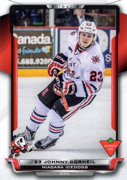 2015-16 Extreme Niagara IceDogs (OHL) #18 Johnny Corneil Front