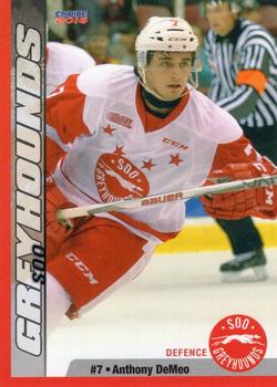 2015-16 Choice Sault Ste. Marie Greyhounds (OHL) #3 Anthony DeMeo Front