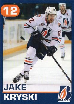 2015-16 Kamloops Blazers (WHL) #9 Jake Kryski Front