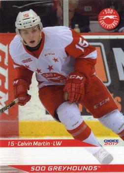 2016-17 Choice Sault Ste. Marie Greyhounds (OHL) #8 Calvin Martin Front