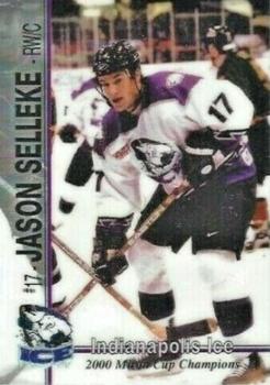 2000-01 Roox Indianapolis Ice (CHL) #20 Jason Selleke Front