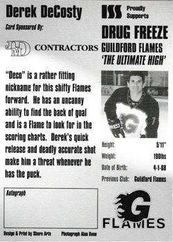 2000-01 Guildford Flames (BNL) #7 Derek DeCosty Back