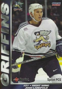 2001-02 Choice Grand Rapids Griffins (AHL) #13 Josh Langfeld Front