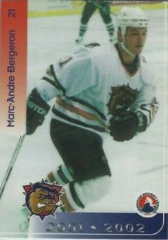 2001-02 Hamilton Bulldogs (AHL) #10 Marc-Andre Bergeron Front