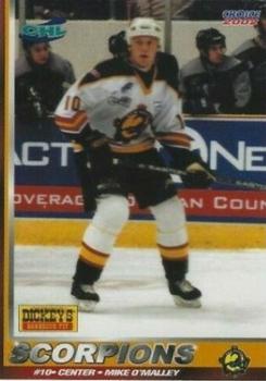 2001-02 Choice New Mexico Scorpions (CHL) #5 Mike O'Malley Front