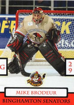 2009-10 Just Sports Photography Binghamton Senators (AHL) #6 Mike Brodeur Front