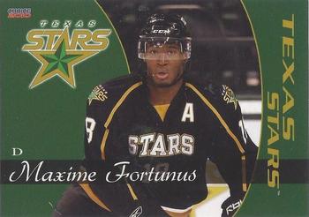 2009-10 Choice Texas Stars (AHL) #3 Maxime Fortunus Front