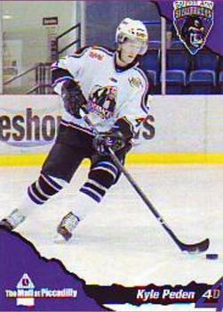 2009-10 Mall at Piccadilly Salmon Arm Silverbacks (BCHL) #1 Kyle Peden Front