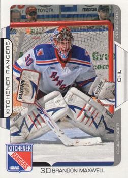2009-10 Extreme Kitchener Rangers (OHL) #19 Brandon Maxwell Front