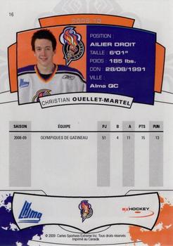 2009-10 Extreme Gatineau Olympiques (QMJHL) #16 Christian Ouellet Back