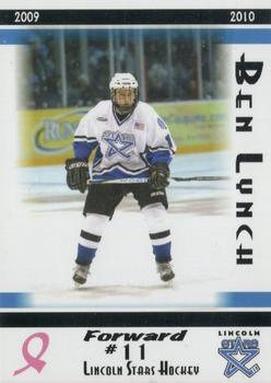 2009-10 Blue Line Booster Club Lincoln Stars (USHL) #10 Ben Lynch Front