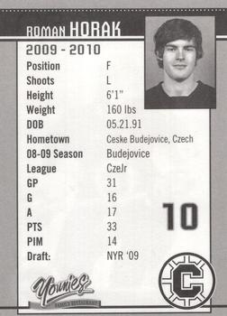 2009-10 Chilliwack Bruins (WHL) #NNO Roman Horak Back