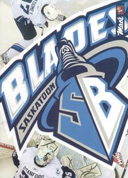 2009-10 Saskatoon Blades (WHL) #B-14 Checklist Front