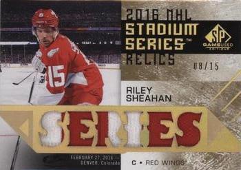2016-17 SP Game Used - 2016 Stadium Series Relic Blends Patch #SSB-RS Riley Sheahan Front